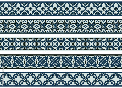 Wallpaper Mural Seamless decorative borders Torontodigital.ca