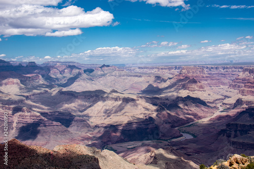 Viewpoint of the South Rim of the Grand Canyon National Park in Arizona