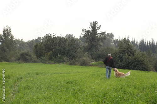 man with dog © ROTEM