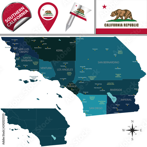 Map of Southern California