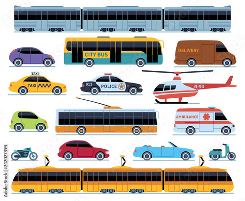 Obraz na plátně Car transport set