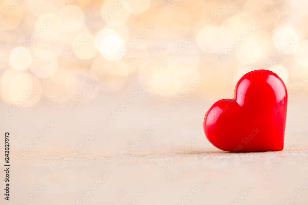 Red heart bokeh background, valentine day greeting card. Red heart bokeh background, valentine day greeting card.