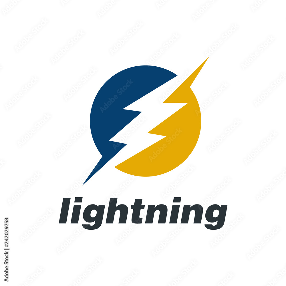 Lightning flash, electric power vector logo design element. Energy and thunder electricity symbol concept. Lightning bolt sign in the circle. Flash vector emblem template. Power fast speed logotype Lightning flash, electric power vector logo design element. Energy and thunder electricity symbol concept. Lightning bolt sign in the circle. Flash vector emblem template. Power fast speed logotype