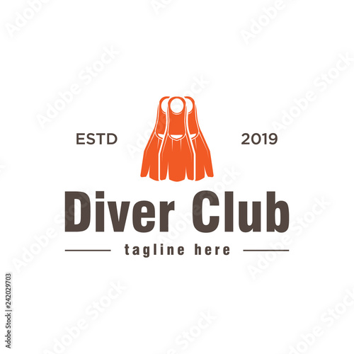 Diver club logo design inspiration
