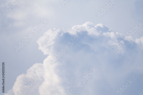 Soft gray fluffy clouds as background (abstract)