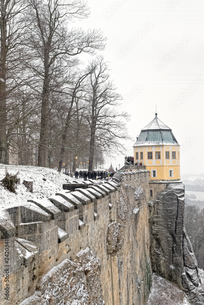 Friedrichsburg, Festung Koenigstein, Winter