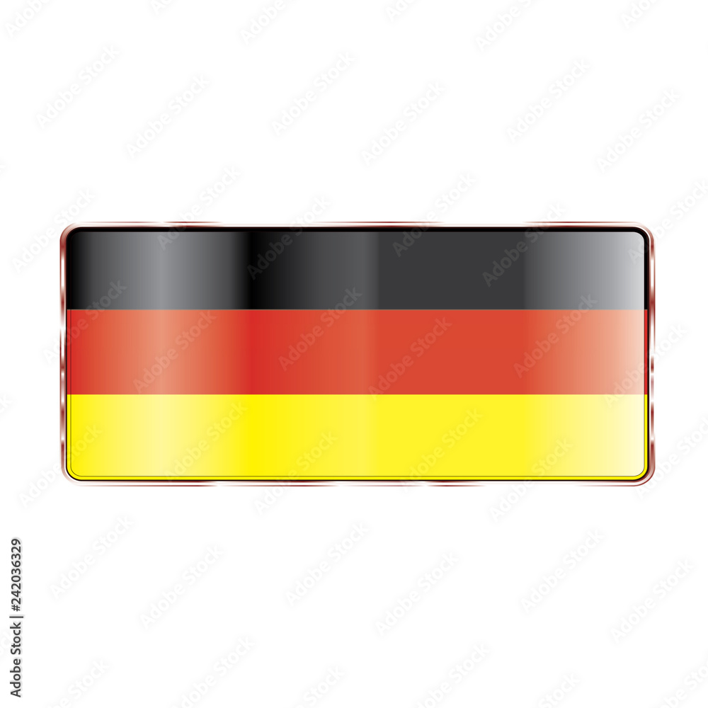 button with the image of the flag of the Germany button with the image of the flag of the Germany