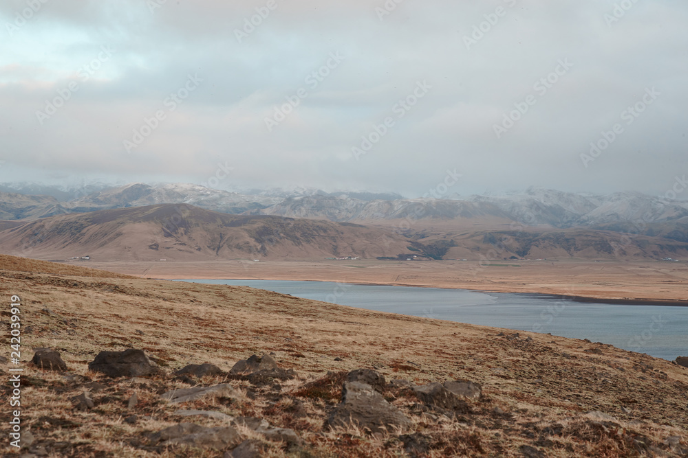 The dramatically beautiful and surreal landscapes of Iceland at southern end The dramatically beautiful and surreal landscapes of Iceland at southern end