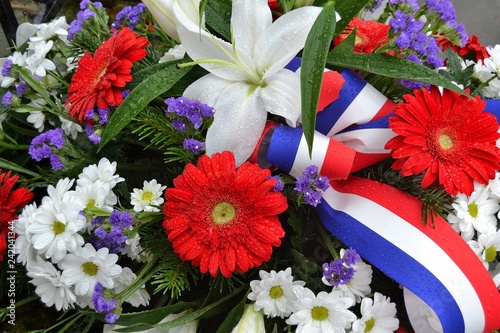 Bild auf Leinwand Gerbe de fleurs française