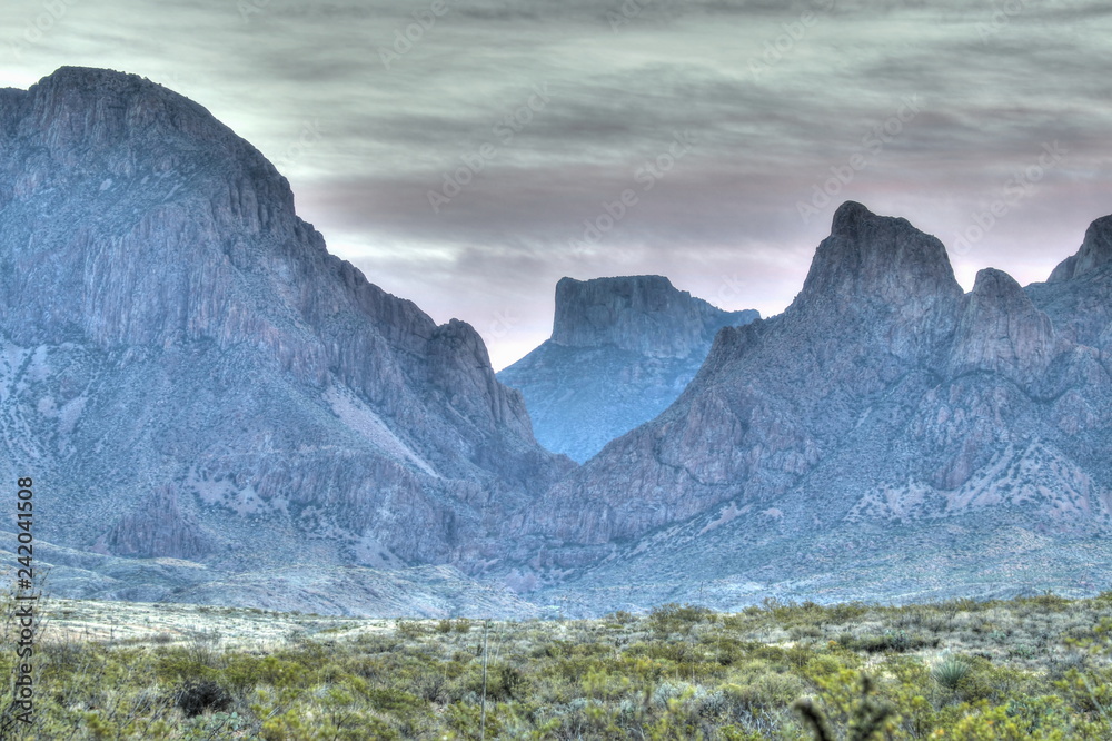 Mountain view in Big Bend National Park, Texas USA Mountain view in Big Bend National Park, Texas USA