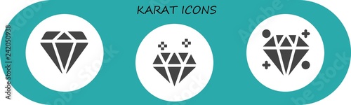  karat icon set