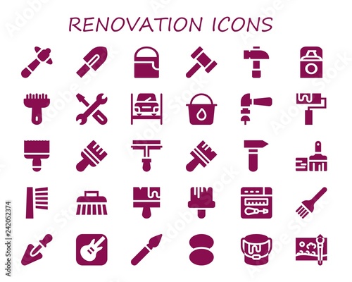  renovation icon set