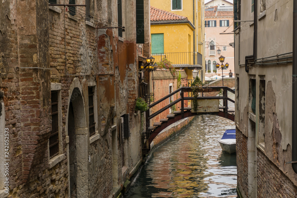 Venice small canal street