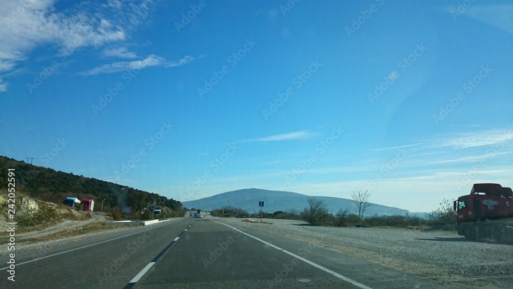 Fototapeta premium road in mountains