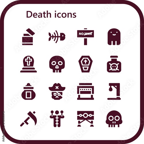  death icon set