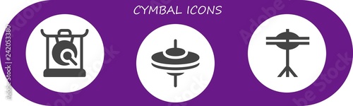  cymbal icon set