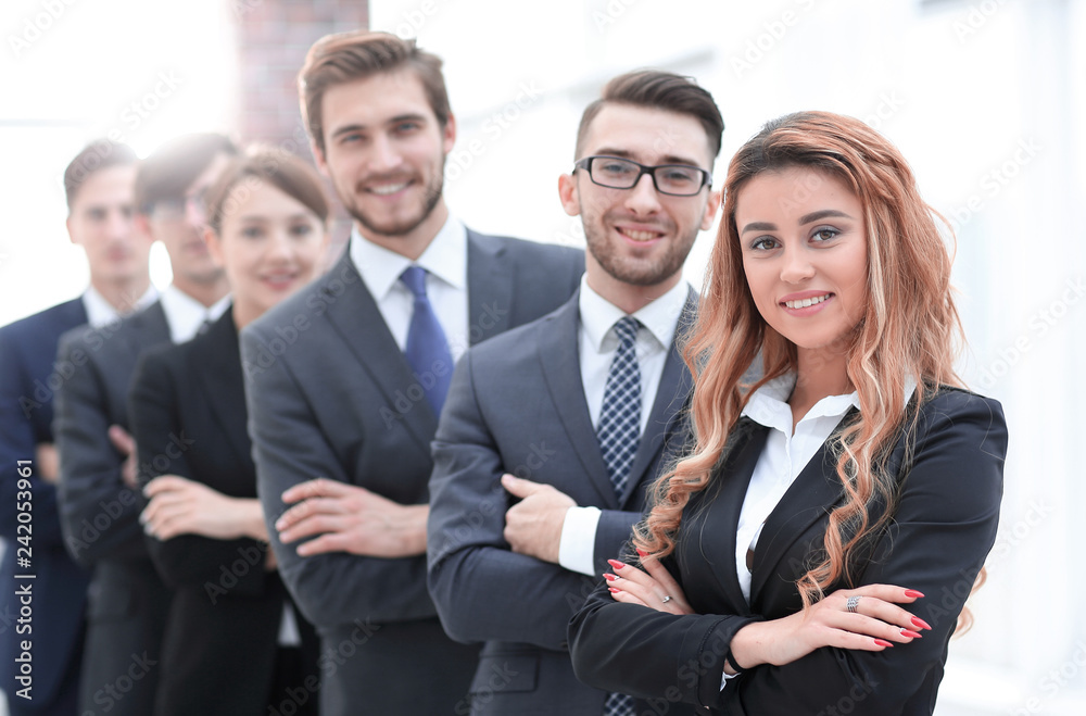 business team in the background of the office. business team in the background of the office.