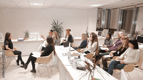 working meeting.creative business team discussing new ideas. © yurolaitsalbert