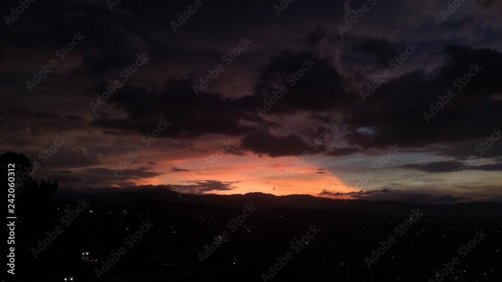 Purple sunset Purple sunset