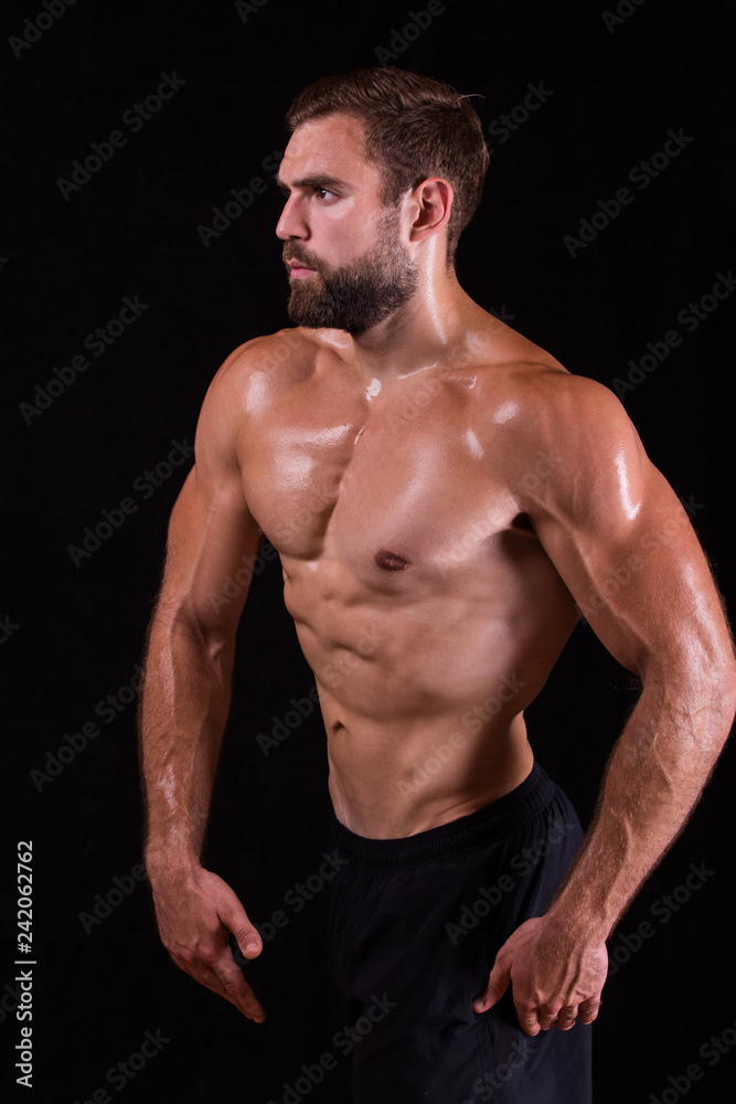 Handsome man. Studio shot. Handsome man. Studio shot.