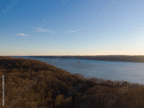 Aerial View of the Susquehanna River in Lancaster PA