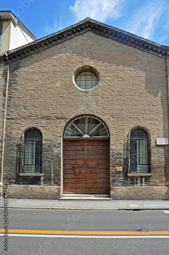 Italy, Ravenna, Santa Barbara 1100 built church. Currently used as a craft workshop.