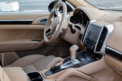 Luxury car Design interior. 