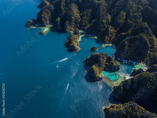 Beautful island formation in coron palawan