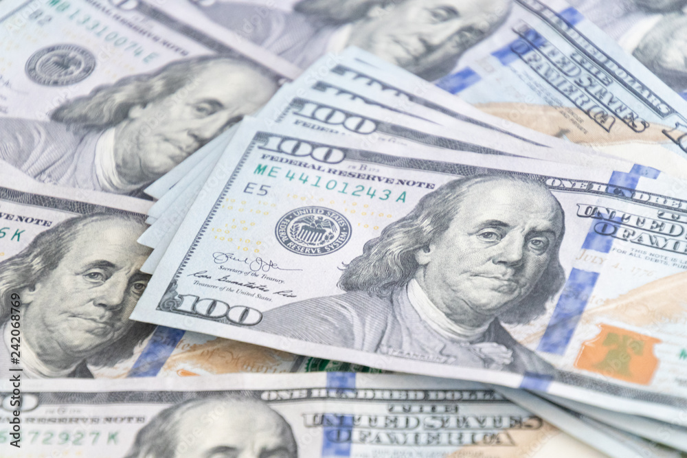 Money USA dollar banknotes for background.Money is any item or verifiable record that is generally accepted as payment for goods and services and repayment of debts Money USA dollar banknotes for background.Money is any item or verifiable record that is generally accepted as payment for goods and services and repayment of debts
