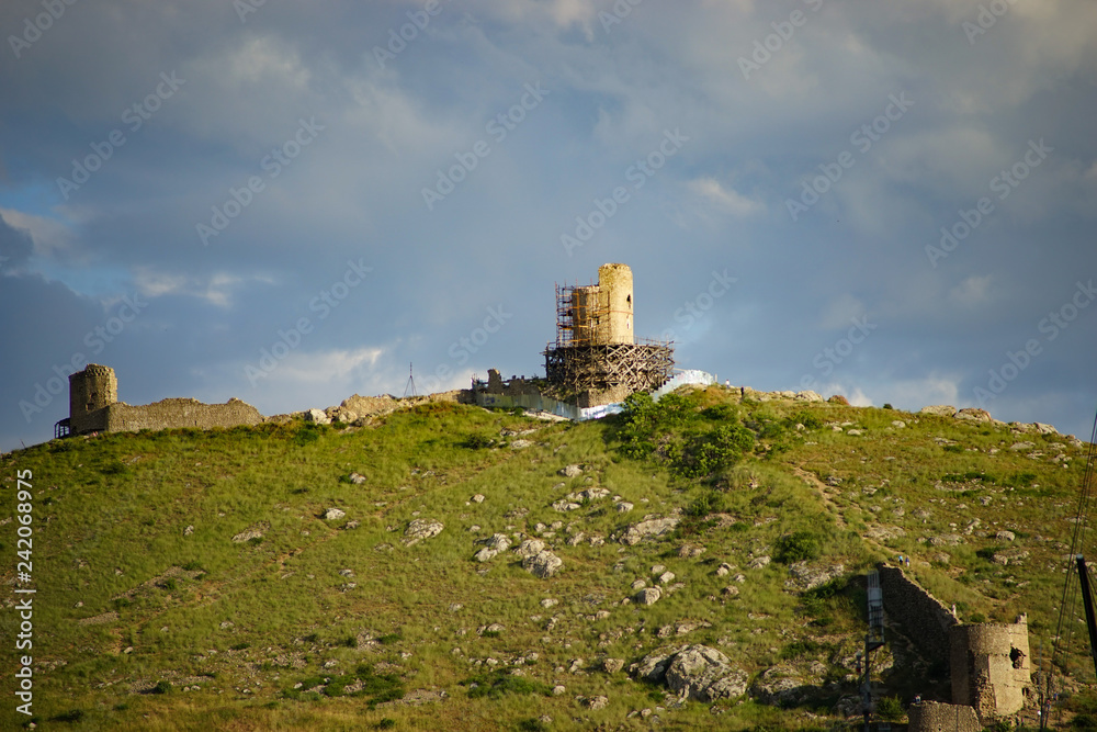 View on Cembalo, one of Genoese fortresses in Crimea. View on Cembalo, one of Genoese fortresses in Crimea.