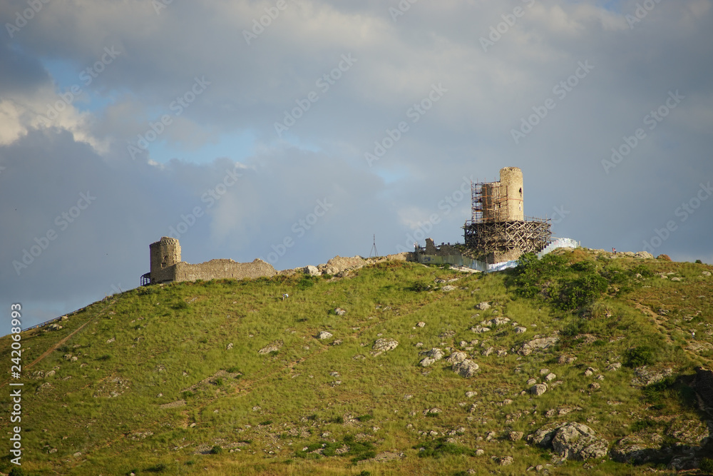 View on Cembalo, one of Genoese fortresses in Crimea.