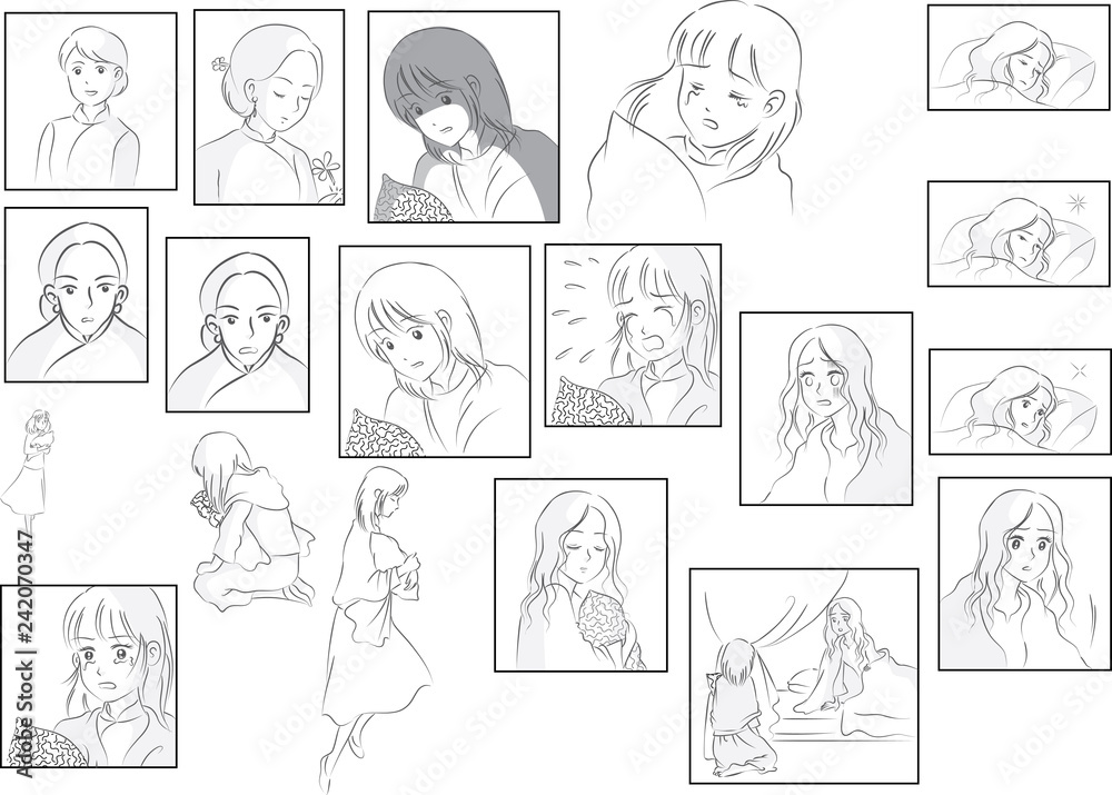 people in comic set vector people in comic set vector
