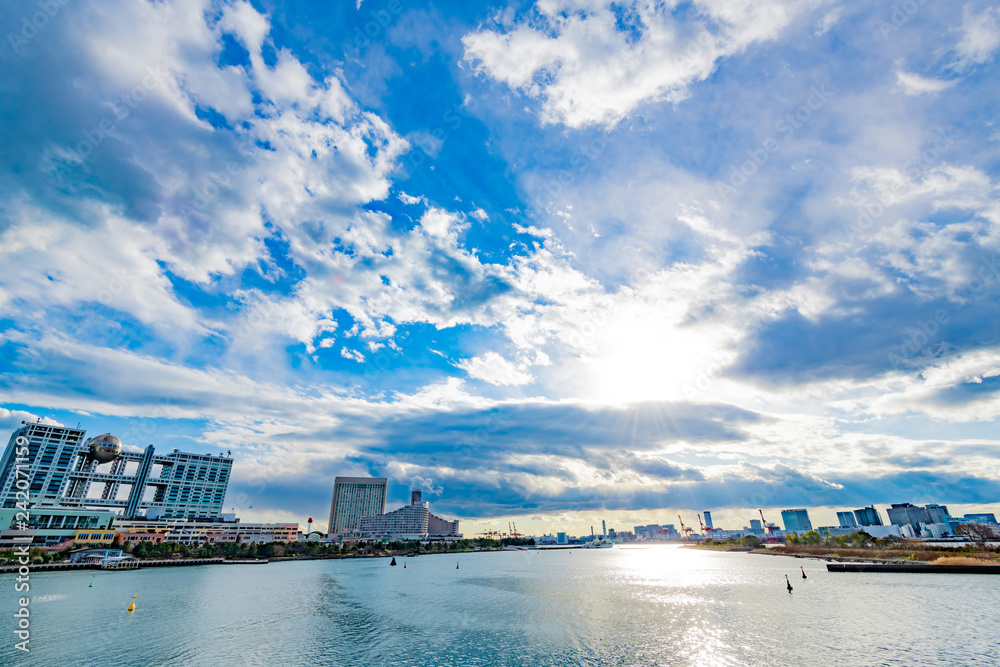 Fototapeta premium 東京都お台場 お台場海浜公園 台場公園