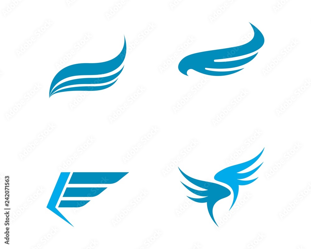 Naklejka premium wing logo symbol for a professional designer