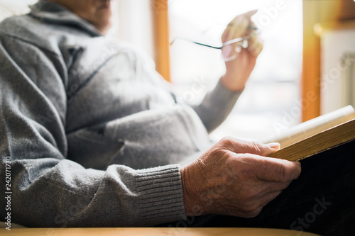Senior Man Reading A Book 