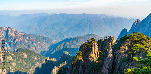 The Beautiful Natural Landscape of Huangshan Mountain in China..