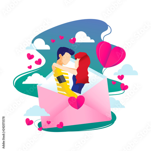valentine love letter illustration © soulgie