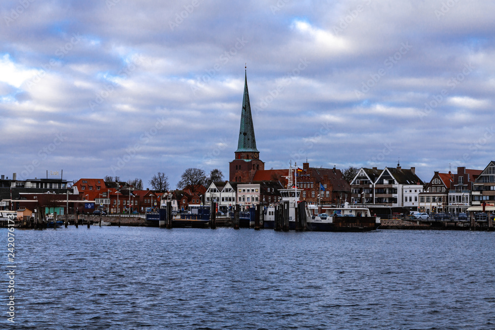 Fototapeta premium Travemünde Panorama Stadtblick