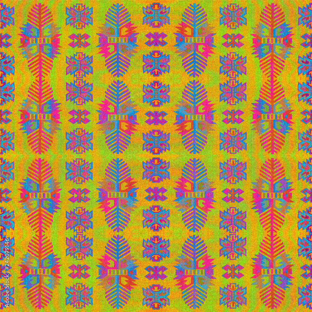 Geometric pattern on the canvas Geometric pattern on the canvas