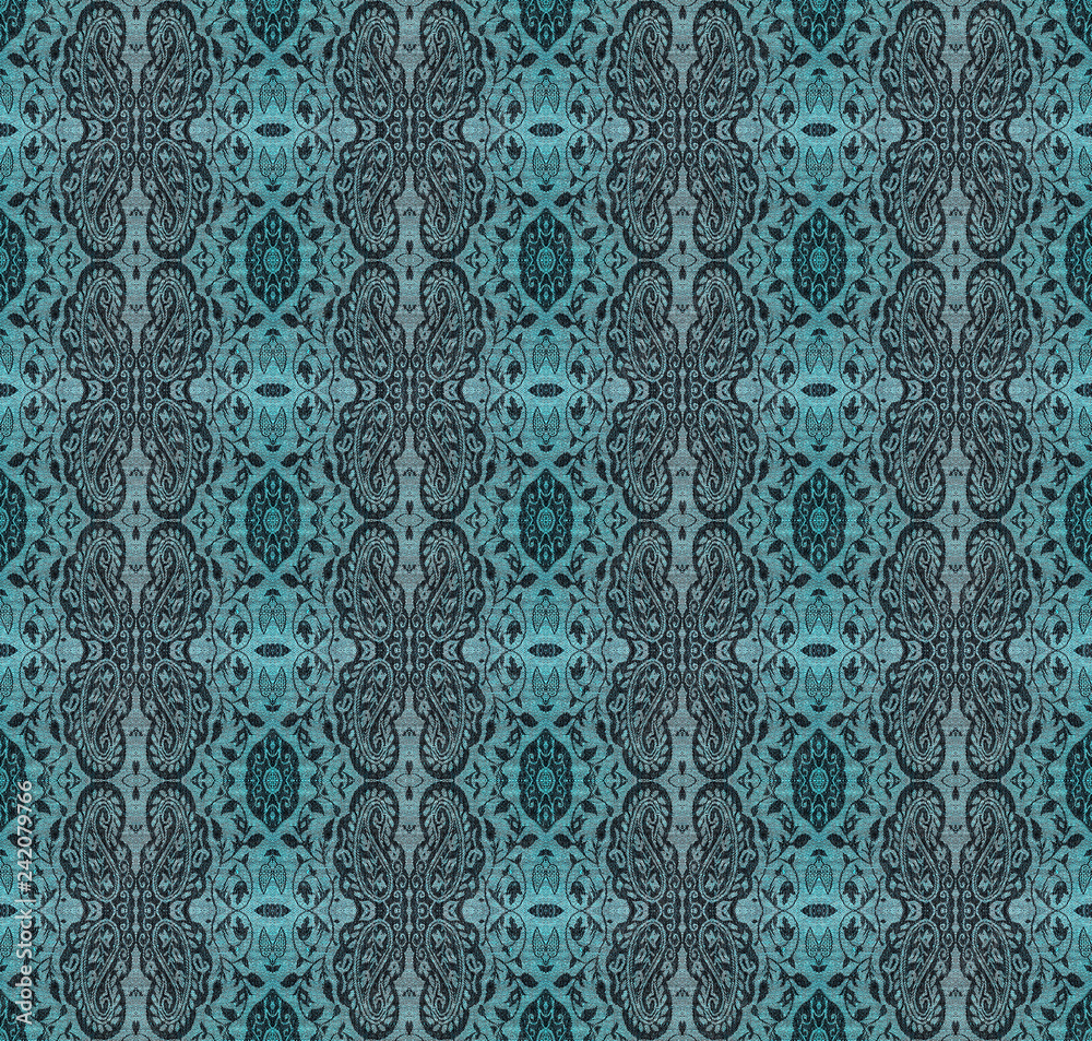 Floral pattern on the fabric, repeating fragments Floral pattern on the fabric, repeating fragments