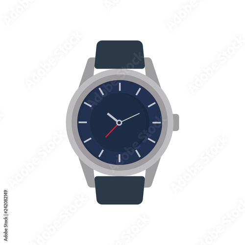 wrist watch icon in flat style isolated vector illustration on white transparent background