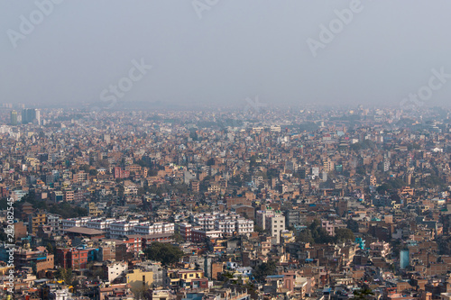 Wide cityscape view of Kathmandu, Nepal on the day time. © AlexandraDaryl