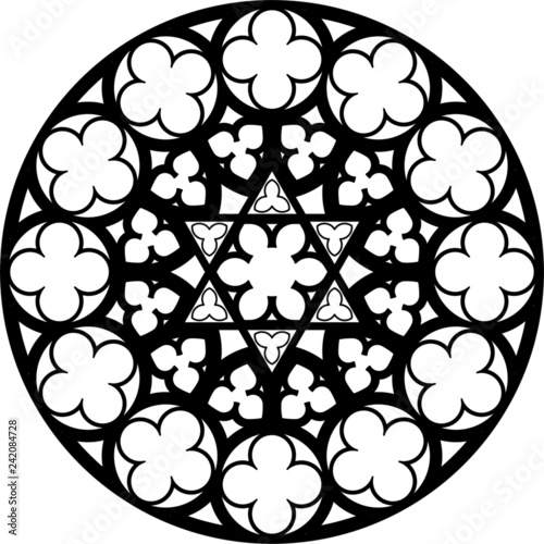 Burgos 6, Spain, rose window