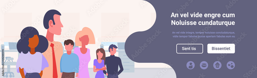 mix race people group business meeting brainstorming concept businessmen and businesswomen successful teamwork cartoon characters portrait office interior horizontal copy space