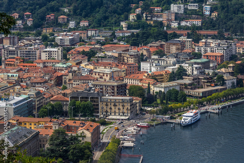 view of Como lake, Lombardy, Italy