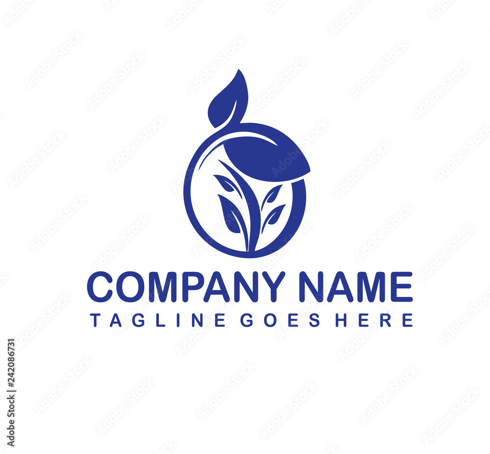 leaf circle logo