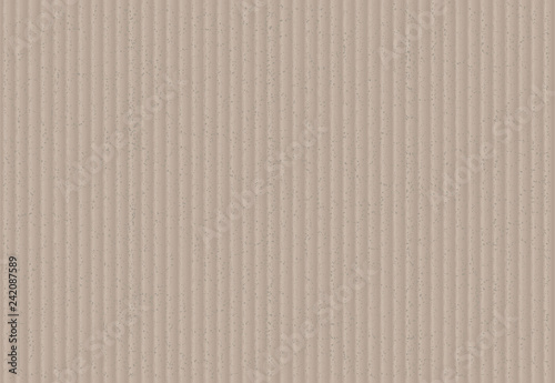 Horizontal stripes of cardboard