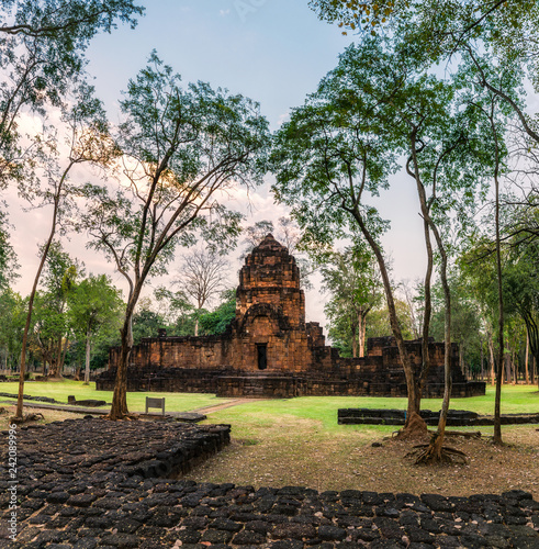 Prasat Muang Sing are Ancient ruins of Khmer temple in historical park