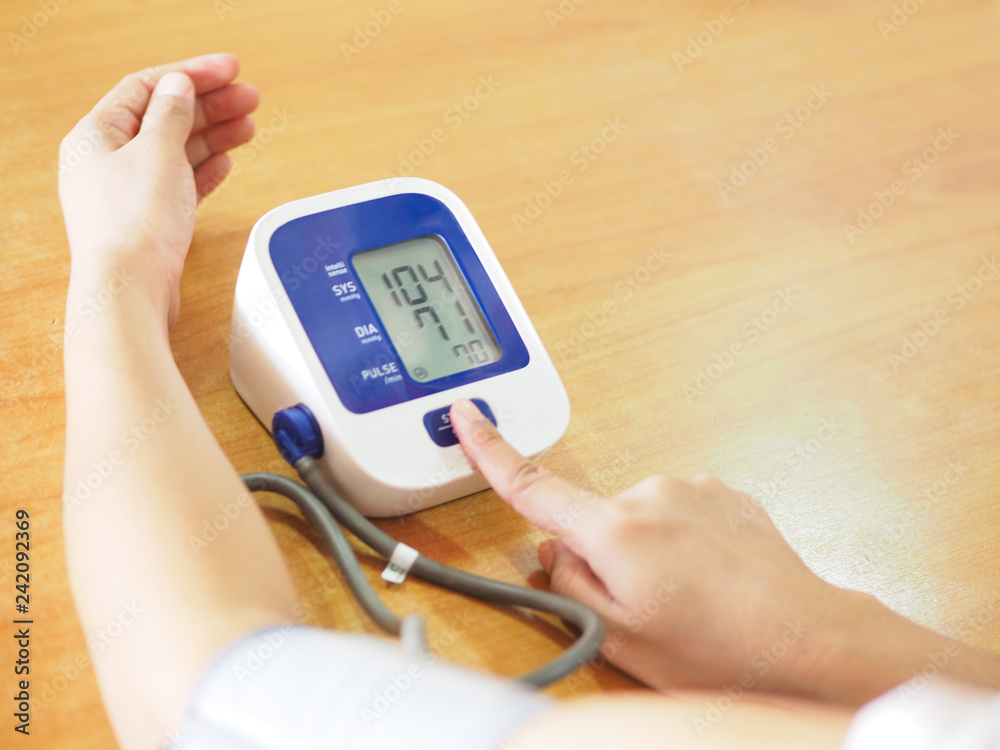 Health check With blood pressure monitors and heart rate measurements. Health check With blood pressure monitors and heart rate measurements.
