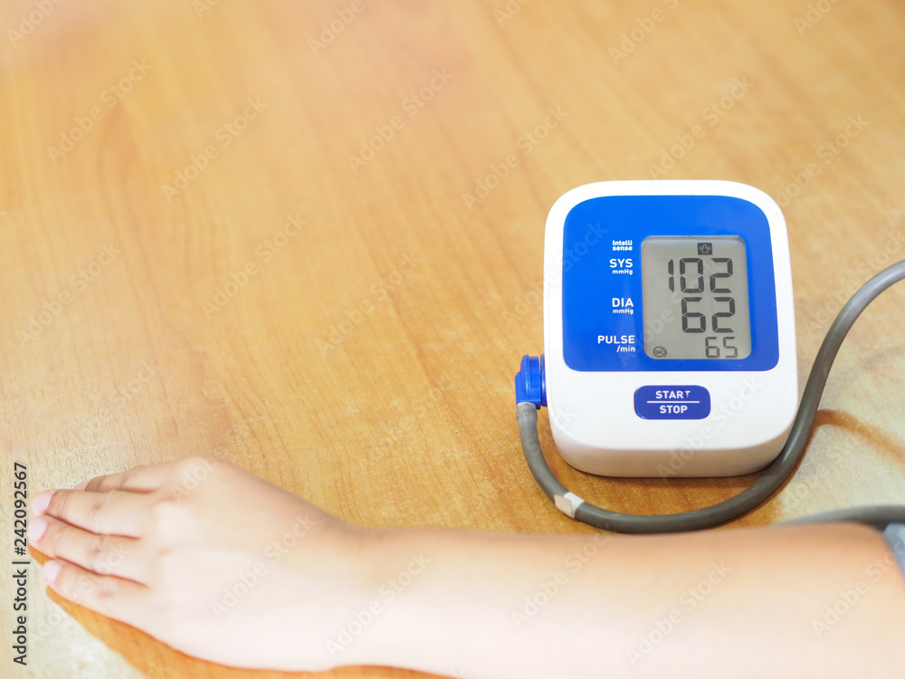 Health check With blood pressure monitors and heart rate measurements. Health check With blood pressure monitors and heart rate measurements.